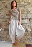 Oscar Drape Trapeze Tank Mocha